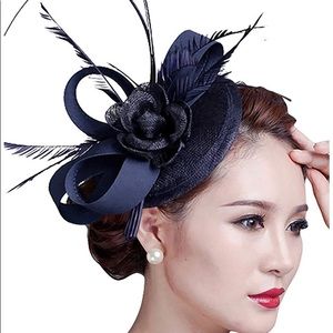 Navy Blue Fascinator